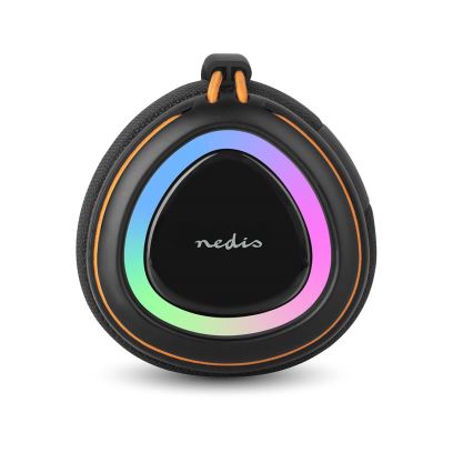 Enceinte LED rechargeable 60W/2000 mAh IPX4 noire