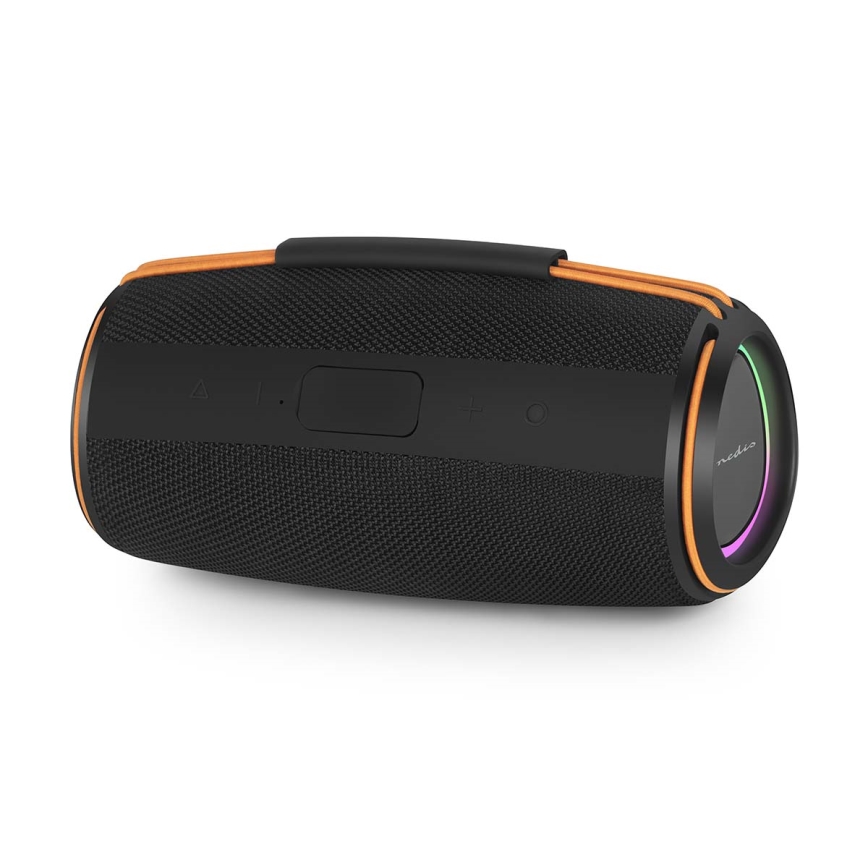 Enceinte LED rechargeable 60W/2000 mAh IPX4 noire