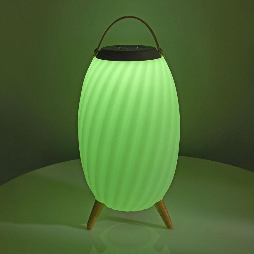 Lampe de table LED RVB rechargeable avec haut-parleur 60W/2200 mAh IPX5