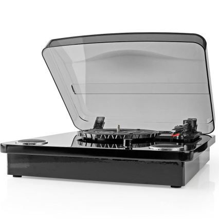 Gramophone avec connexion bluetooth 2x9W + cache anti-poussière