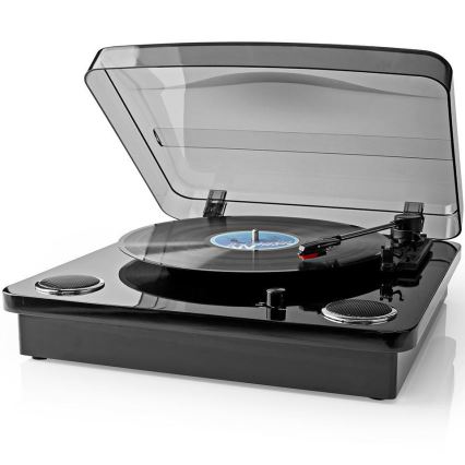 Gramophone avec connexion bluetooth 2x9W + cache anti-poussière