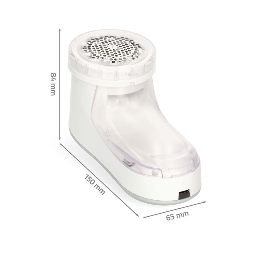 Anti-bouloches rechargeable 500 mAh blanc