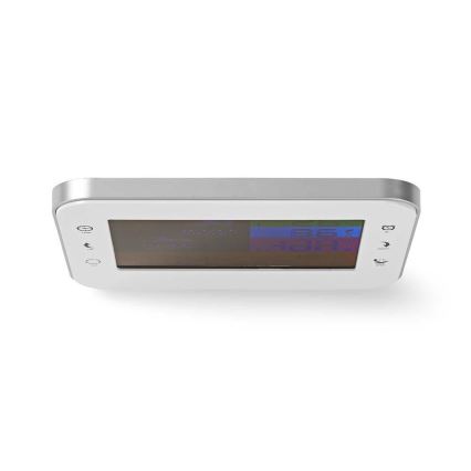 Station météo avec écran LCD couleur 230V/3xAAA + 2xAA blanc