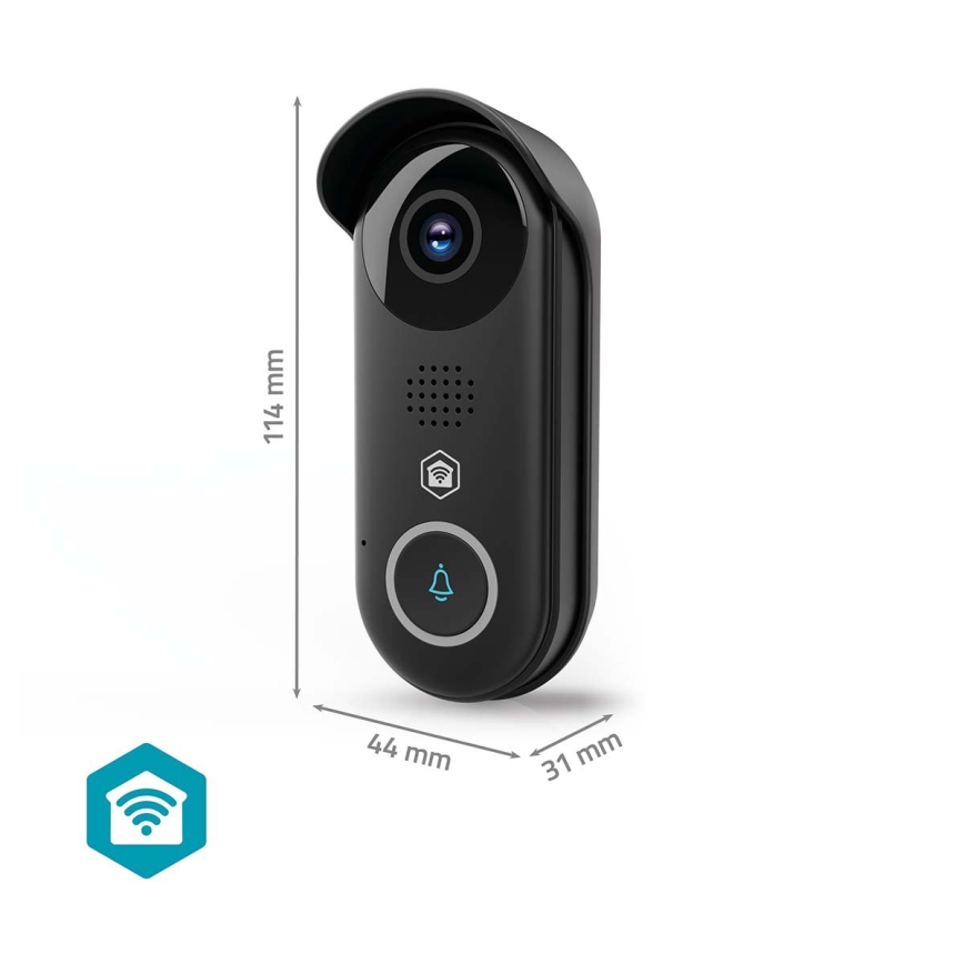 Sonnette vidéo intelligente SmartLife 5V Full HD 1080p IP54 Wi-Fi Tuya avec capteur de mouvement