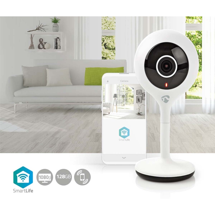 Caméra IP connectée Smartlife 5V FULL HD 1920x1080p Wi-Fi
