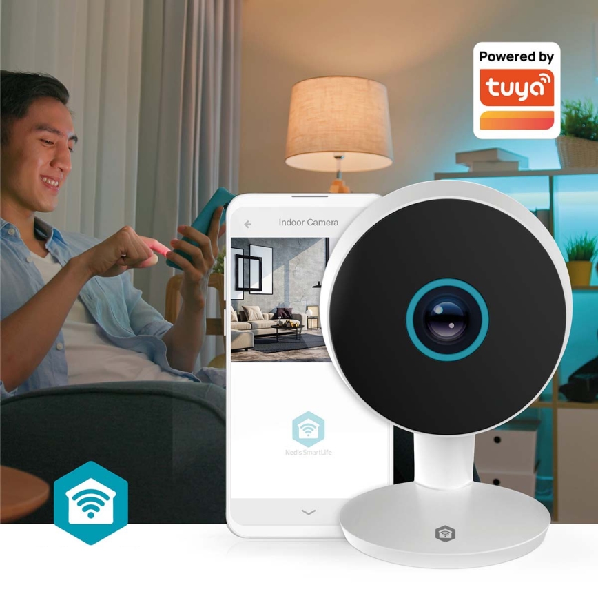 Caméra intelligente Smartlife 5 V 3 MP Full HD 1296p Wi‑Fi compatible Tuya