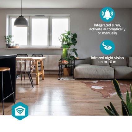 Caméra intelligente Smartlife 5 V 3 MP Full HD 1296p Wi‑Fi compatible Tuya