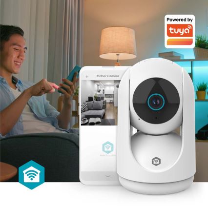 Caméra intelligente Smartlife 5V 3MP Full HD 1296p Wi-Fi Tuya