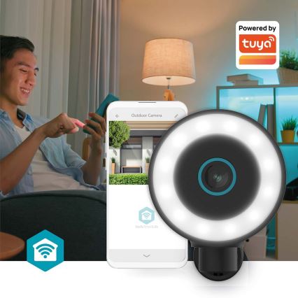 Caméra d'extérieur intelligente SmartLife 5V 4K 8MP 3840x2160p IP65 Wi-Fi Tuya