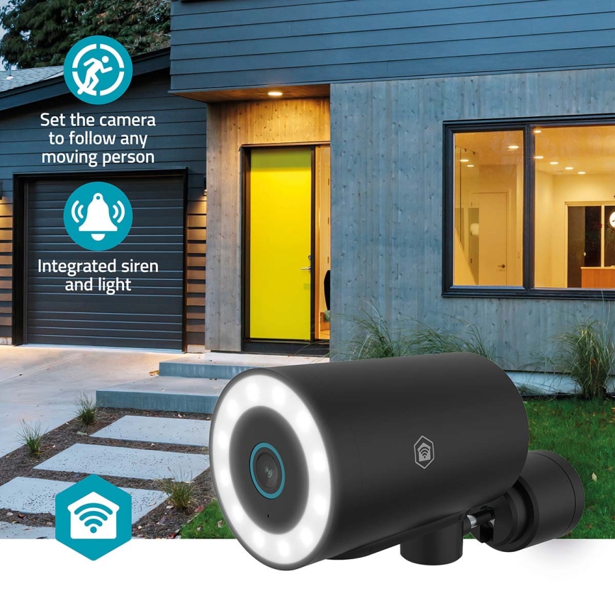 Caméra d'extérieur intelligente SmartLife 5V 4K 8MP 3840x2160p IP65 Wi-Fi Tuya