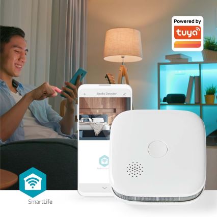Détecteur de fumée SmartLife 3V/1xCR123A Wi-Fi Tuya
