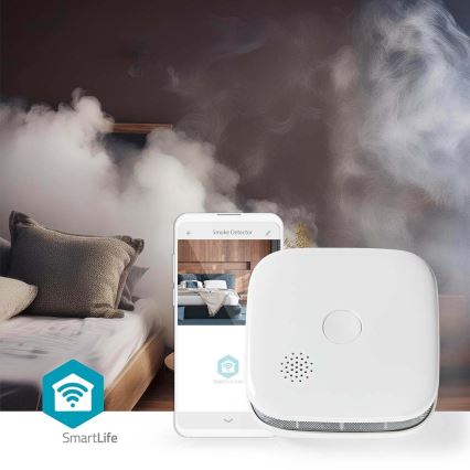 Détecteur de fumée SmartLife 3V/1xCR123A Wi-Fi Tuya