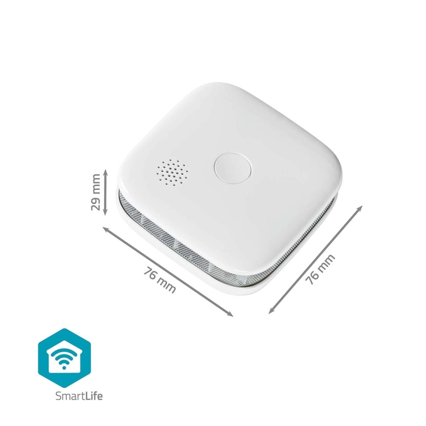 Détecteur de fumée SmartLife 3V/1xCR123A Wi-Fi Tuya