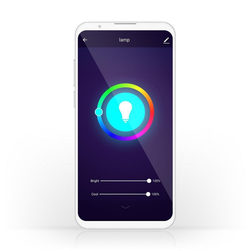 Ampoule connecté LED RGB à intensité variable GU10/5W/230V 2700K