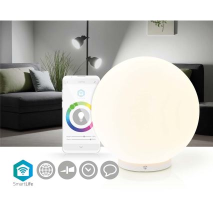 Lampe de table à intensité variable LED RGBW SmartLife LED/5W/5V Wi-Fi