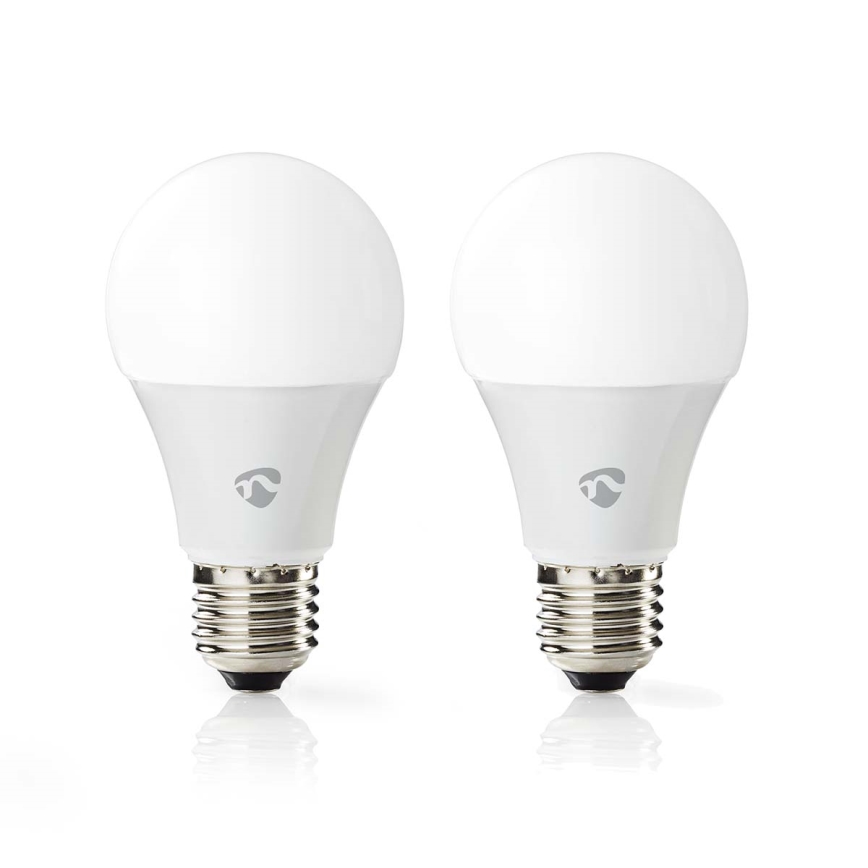 Lot de 2 ampoules LED RGBW dimmables SmartLife E27/9W/230V Wi-Fi 2700-6500K