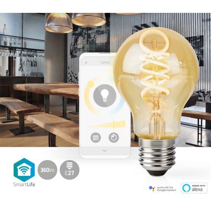 Ampoule LED à intensité variable A60 E27/4,9W/230V Wi-Fi 1800-6500K