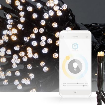 Guirlande de Noël LED 100xLED/8 fonctions 15m IP65 Wi-Fi Tuya