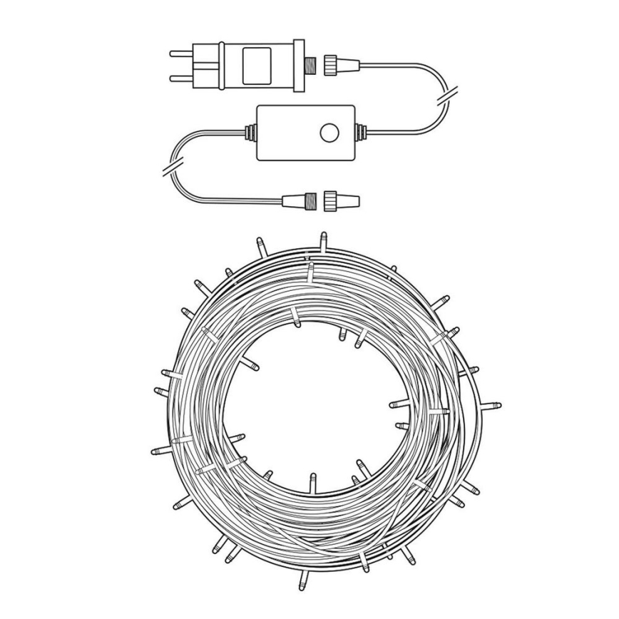 LED guirlande de Noël 50xLED/8 fonctions 5m IP65 Wi-Fi Tuya