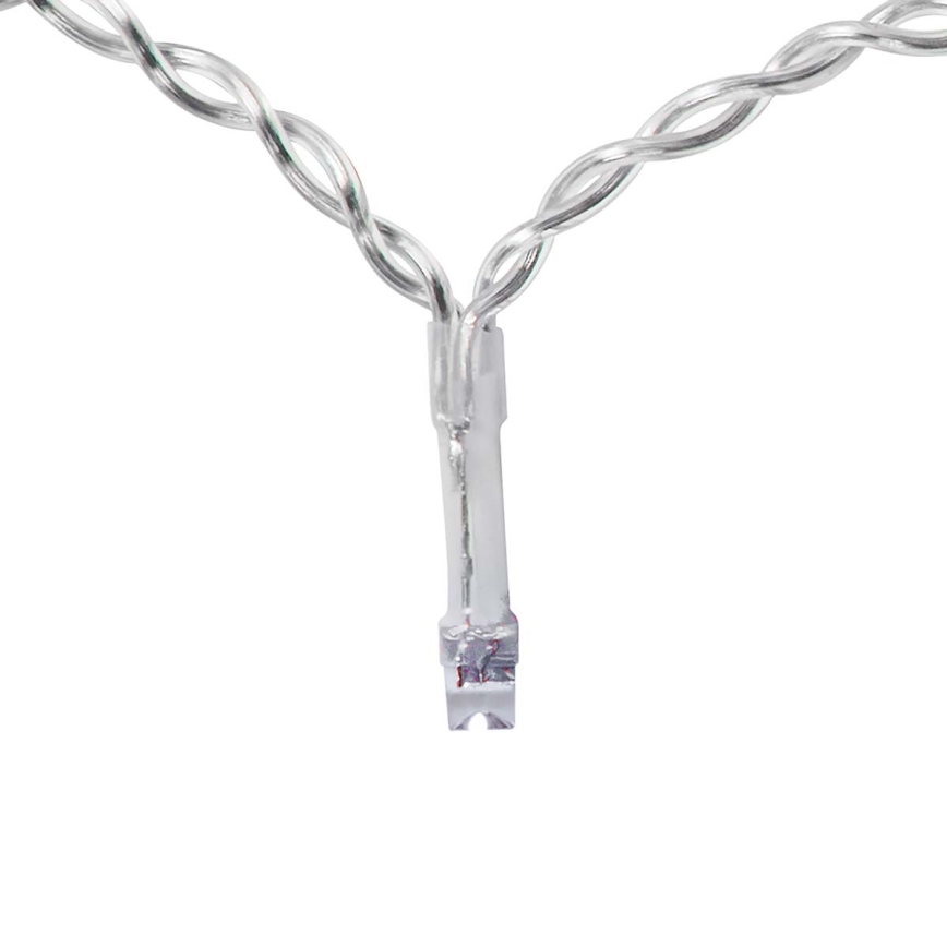 Rideau de Noël LED 240xLED/8 fonctions 8m IP65 Wi-Fi Tuya blanc froid