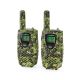 LOT 2x Talkie-walkie avec torche LED 3xAAA portée 8 km camouflage
