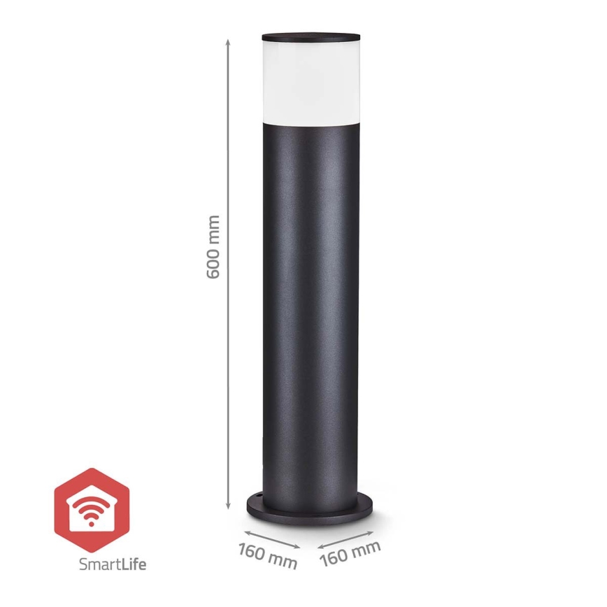 Lampe d'extérieur LED RGBW dimmable SmartLife 10W/230V IP65 Wi-Fi Tuya, noire