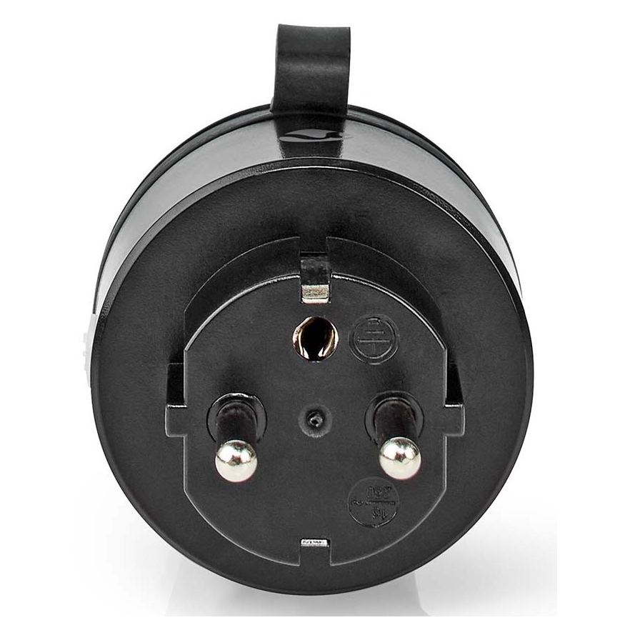 Prise connectée Smartlife 3680W/230V Type E/16A Wi-Fi IP44 noire