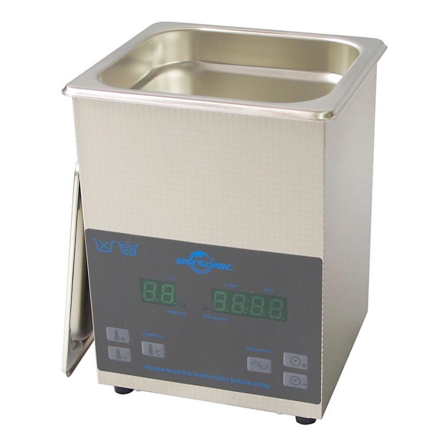 Nettoyeur à ultrasons numérique avec chauffage 160W/230V 2 l