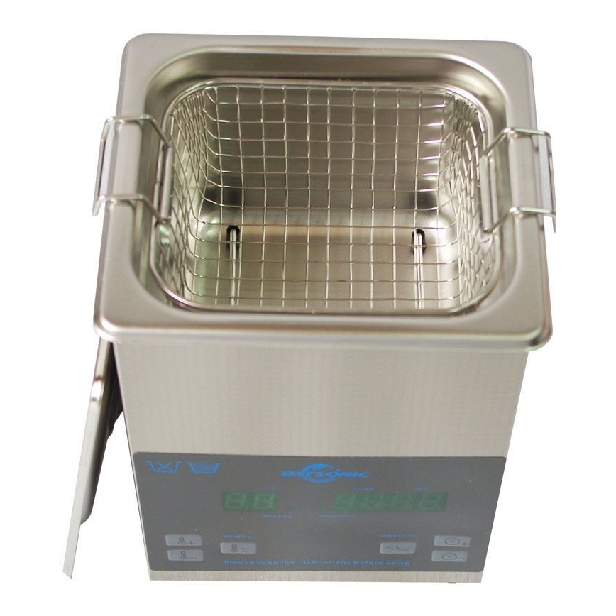 Nettoyeur à ultrasons numérique avec chauffage 160W/230V 2 l