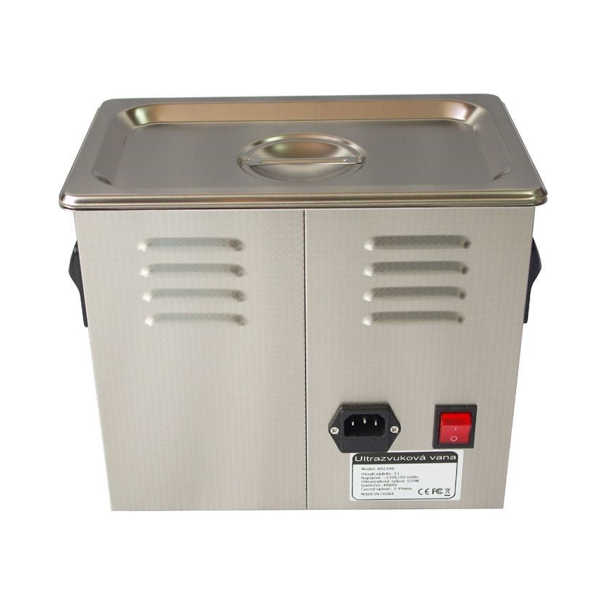 Nettoyeur ultrasonique numérique 120W/230V 3 L