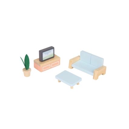 New Classic Toys - Maison de poupée en bois rouge