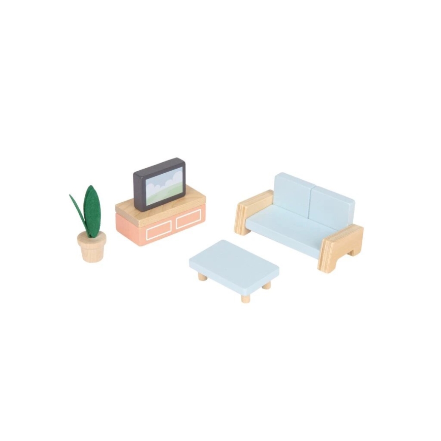 New Classic Toys - Maison de poupée en bois rouge