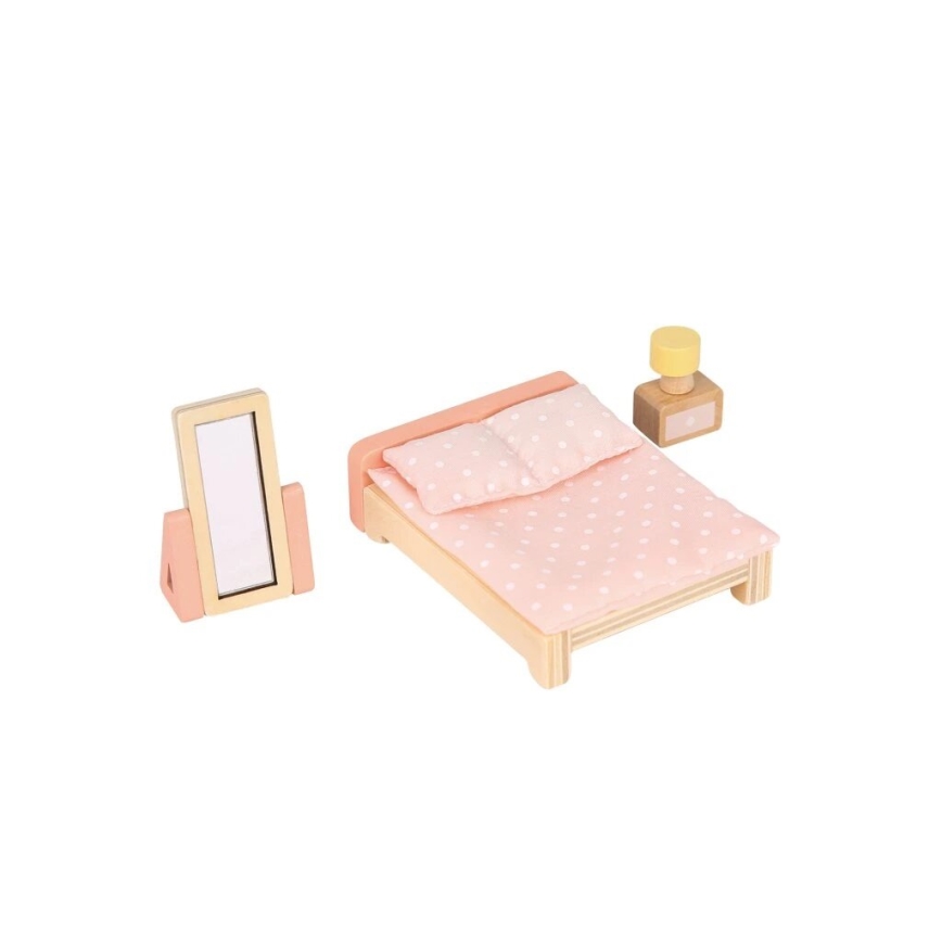 New Classic Toys - Maison de poupée en bois rouge