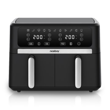 Niceboy AirFryer DUO - Friteuse à air double 9 L 2400 W/230 V