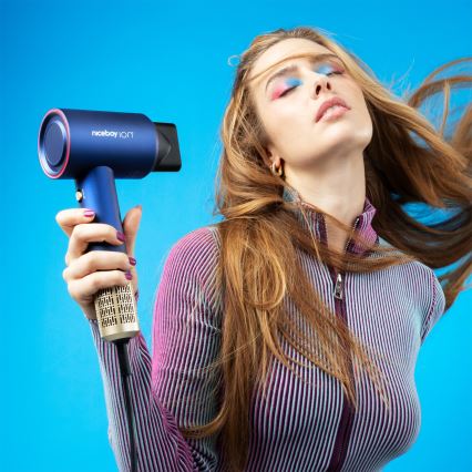 Niceboy AirSonic ELITE - Sèche-cheveux 2200W/230V bleu