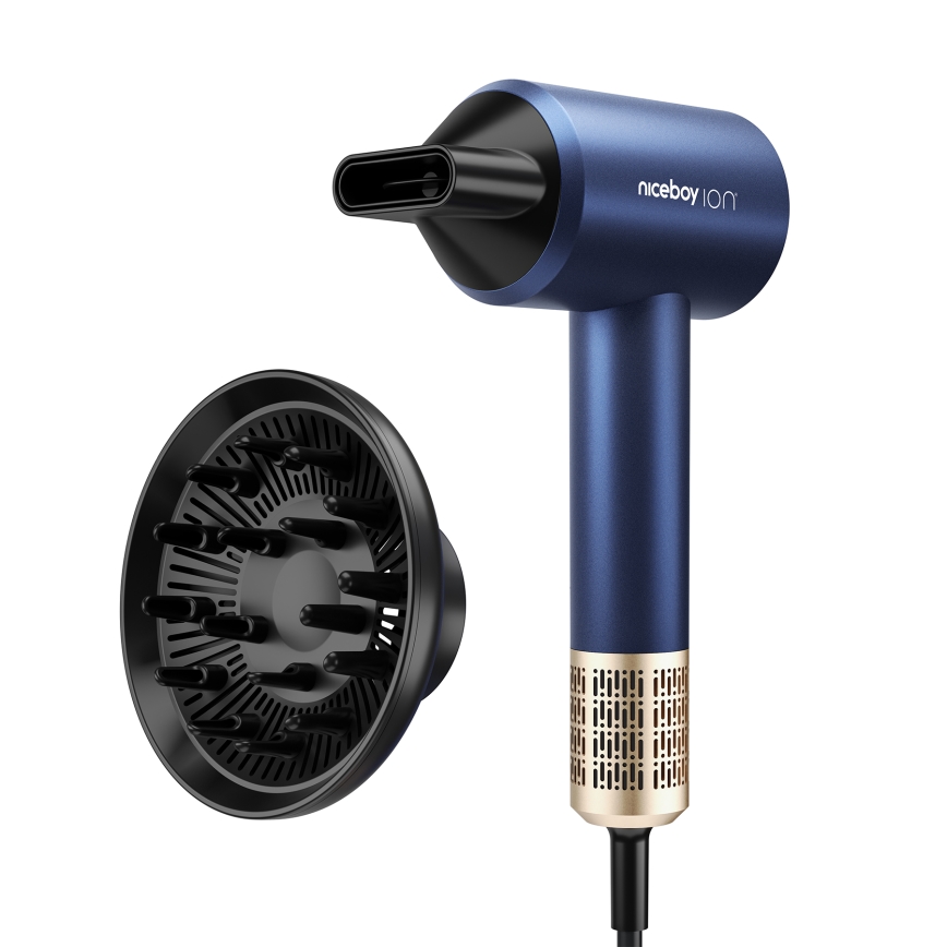 Niceboy AirSonic ELITE - Sèche-cheveux 2200W/230V bleu