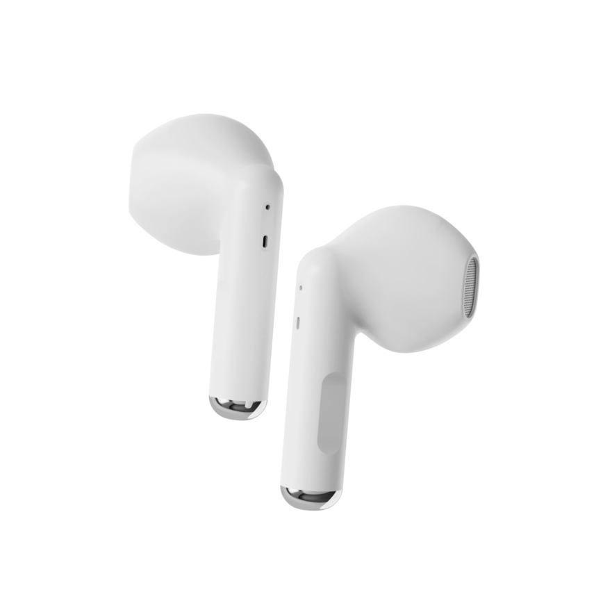 Niceboy Beans 4 - Écouteurs sans fil 300 mAh + 2x 35 mAh IPX4 blanc