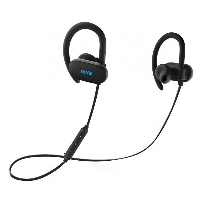Niceboy HIVE sport 2 - Écouteurs de sport avec microphone intégré, résistance IPX5, noirs