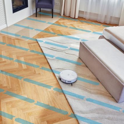 Niceboy ION Charles i4 - Aspirateur robot connecté 2en1 4400 mAh Wi-Fi blanc + télécommande