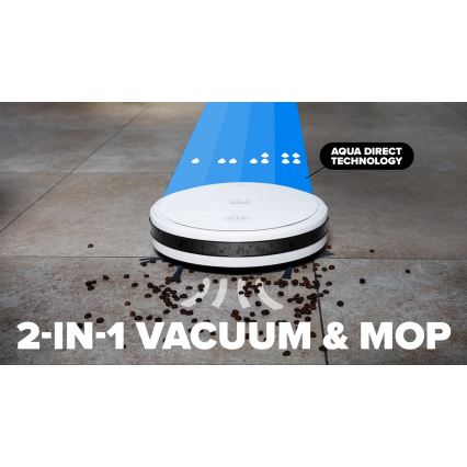 Niceboy ION Charles i6 - Aspirateur robot intelligent 2 en 1 2600 mAh Wi-Fi blanc