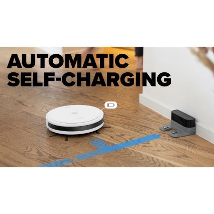 Niceboy ION Charles i6 - Aspirateur robot intelligent 2 en 1 2600 mAh Wi-Fi blanc