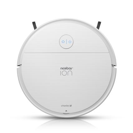 Niceboy ION Charles i6 - Aspirateur robot intelligent 2 en 1 2600 mAh Wi-Fi blanc