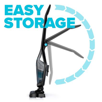 Niceboy ION Hurricane F7 - Aspirateur balai sans fil 3 en 1 150W/2200 mAh noir