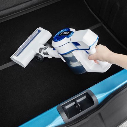 Niceboy ION Hurricane H5 - Aspirateur-balai sans fil 2en1 150W/2200 mAh blanc/bleu