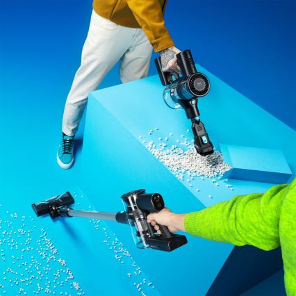 Niceboy ION Hurricane H5 Plus - Aspirateur-balai sans fil 2en1 140W/2200 mAh noir
