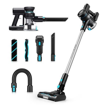 Niceboy ION Hurricane H5 Plus - Aspirateur-balai sans fil 2en1 140W/2200 mAh noir