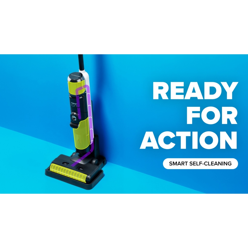 Niceboy ION Hurricane W9 - Aspirateur-balai sans fil 2en1 180W/2600 mAh noir