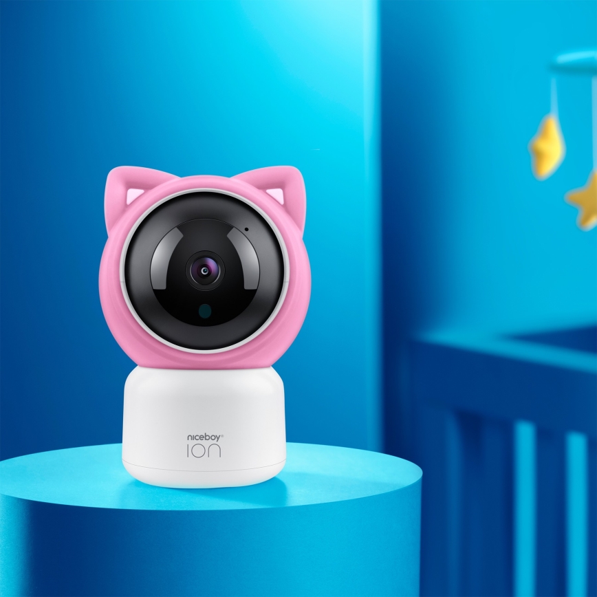 Niceboy ION Starlight SL3 - Babyphone connecté Full HD 1080p 5V Wi-Fi