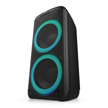 Niceboy PARTY Boss 2 - Enceinte sans fil LED avec un micro et batterie portative fonction 200W/4500 mAh + Télécommande