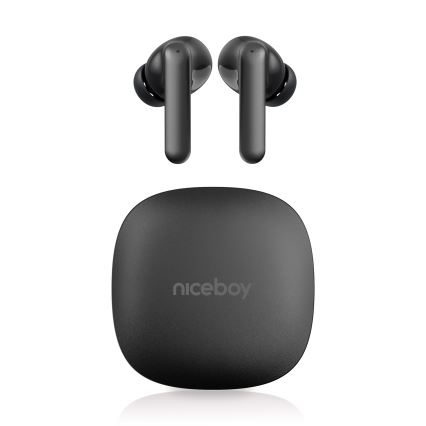Niceboy Pins 4 PRO - Écouteurs sans fil avec ANC 380 mAh + 2x 35 mAh IP54 noir